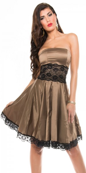 Koucla Sexy KouCla Party Bandeaukleid mit Spitze