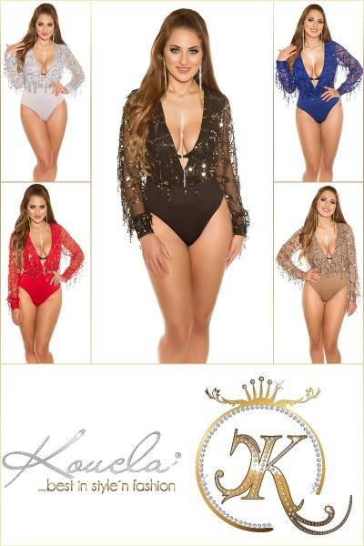 Koucla Sexy KouCla Party Body Mit Pailletten Fäden