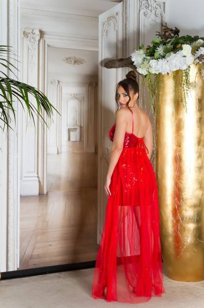 Koucla Sexy Koucla Partykleid Mit Pailletten