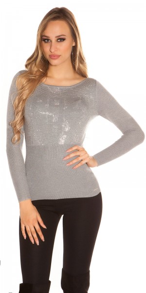 Koucla Sexy KouCla Pulli mit Nieten "CRAZY"