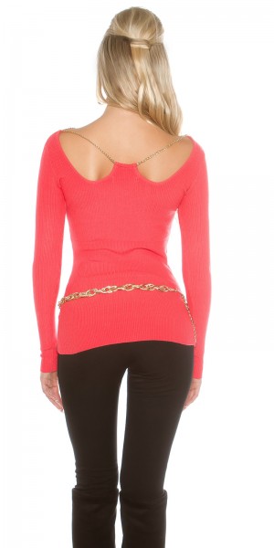 Koucla Sexy KouCla Pullover Mit Kette
