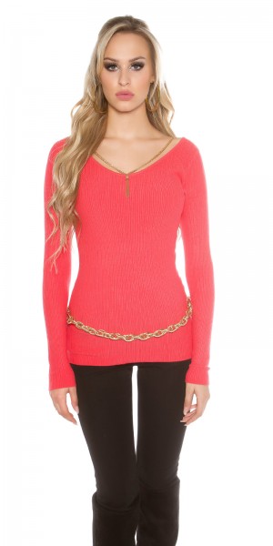 Koucla Sexy KouCla Pullover Mit Kette