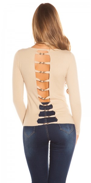 Koucla Sexy KouCla Pullover Mit Perlen