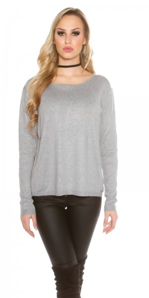Koucla Sexy Koucla Pullover Mit Strass Und Spitze