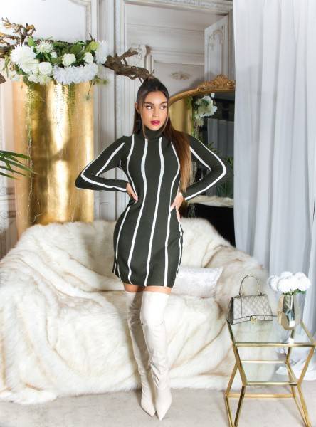 Koucla Sexy KouCla Rollkragen Strickkleid