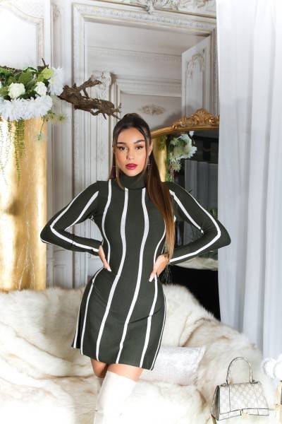 Koucla Sexy KouCla Rollkragen Strickkleid