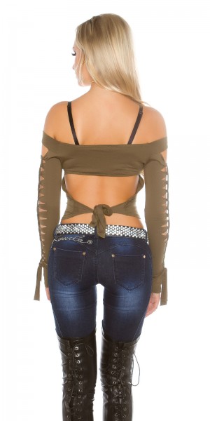 Koucla Sexy KouCla Shirt Mit Sexy Rissen