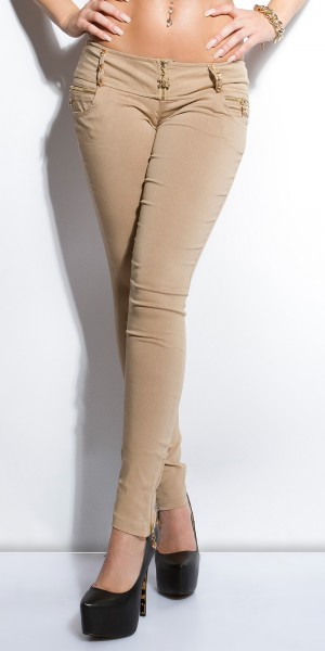 Koucla Sexy KouCla Skinny Mit Zips Und Skulls