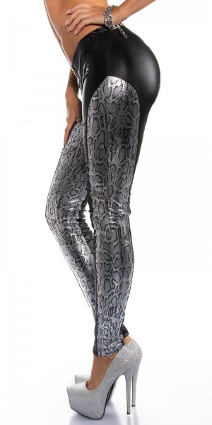 Koucla Sexy KouCla Skinny WetLook Pants Mit Zipp