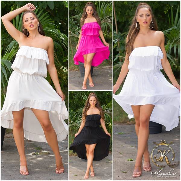 Koucla Sexy Koucla Sommer High-low Bandeau Kleid