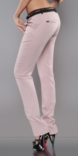 Koucla Sexy KouCla Stoffhosen Mit Nietengürtel