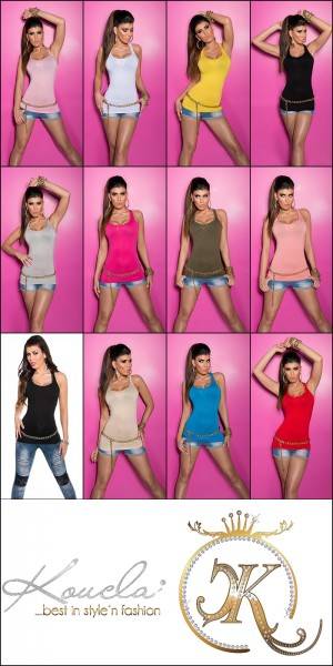 Koucla Sexy KouCla Tanktop Mit Ketten