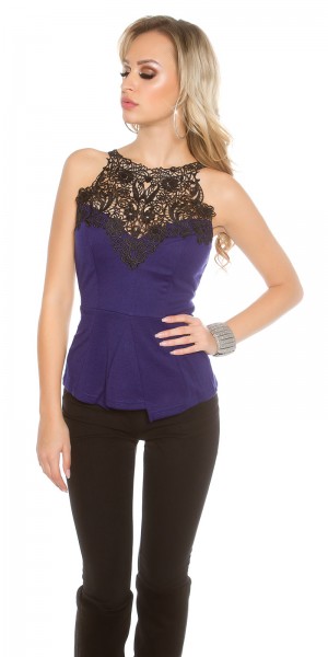 Koucla Sexy Koucla-Top Mit Häkelspitze