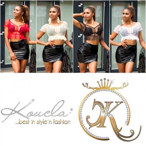 Koucla Sexy Koucla Transparentes Top Mit Rüschen