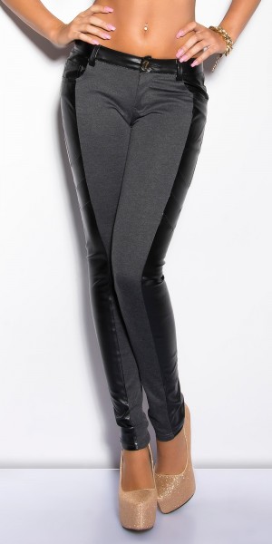 Koucla Sexy KouCla Treggings Mit Lederlook