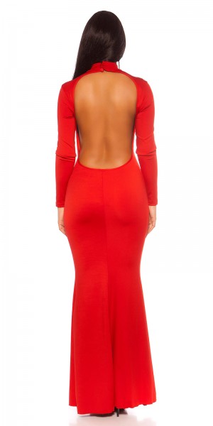 Koucla Sexy KouCla Turtleneck Kleid Mit WOW Rücken