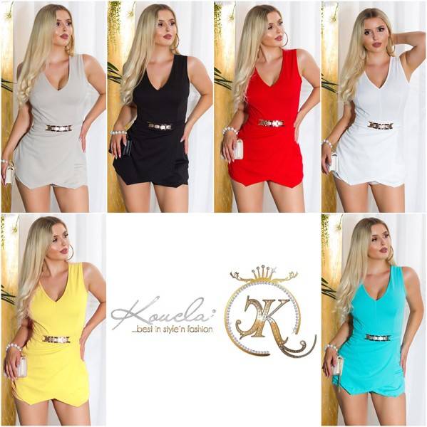Koucla Sexy KouCla V-Cut Skort Playsuit Rückenfrei