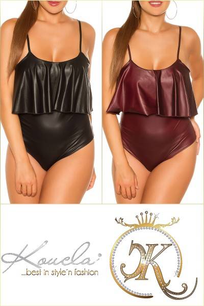Koucla Sexy KouCla Wetlook Body Mit Volant