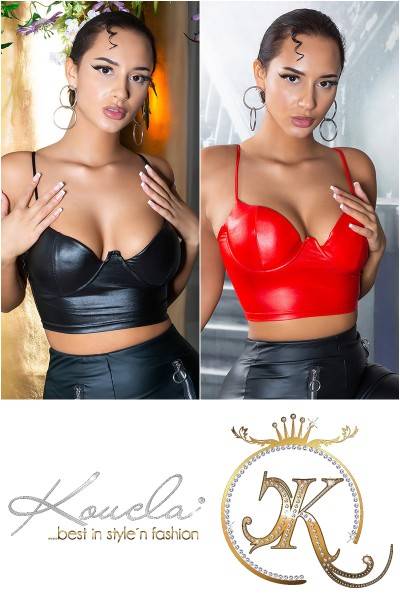 Koucla Sexy Koucla Wetlook Bustier / Crop Top