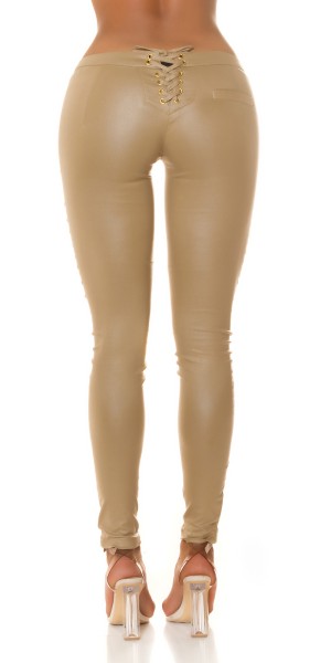 Koucla Sexy KouCla Wetlook Hose + Nieten & Schnürung