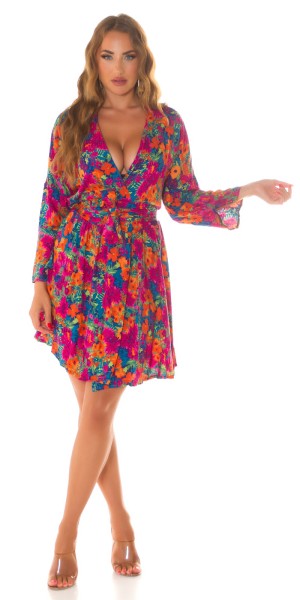 Koucla Sexy Koucla Wickelkleid Mit Bindegürtel