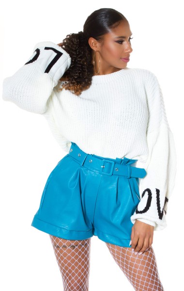 Koucla Sexy Kunstleder Paperpag Shorts