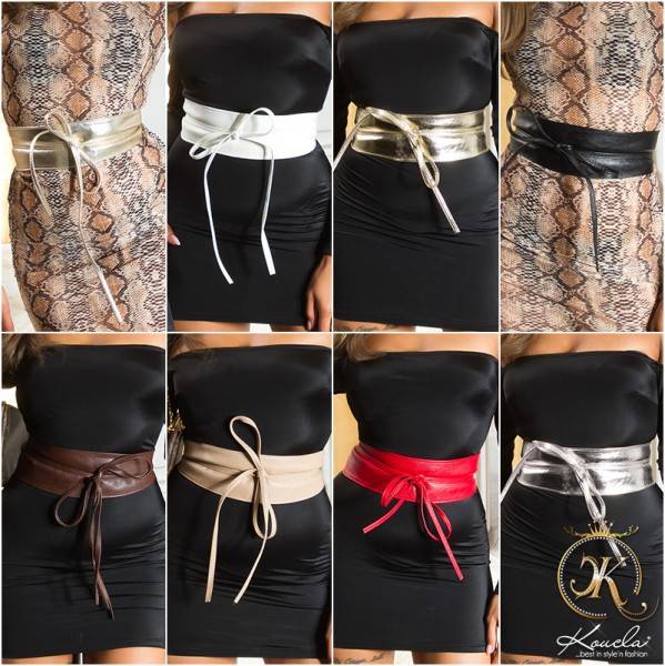 Koucla Sexy Kunstleder Taillengürtel