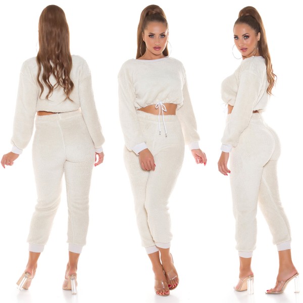 Koucla Sexy Kuscheliger Anzug/ Crop Pulli