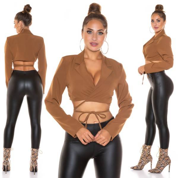 Koucla Sexy Langarm Bolero/ Jäckchen Zum Binden