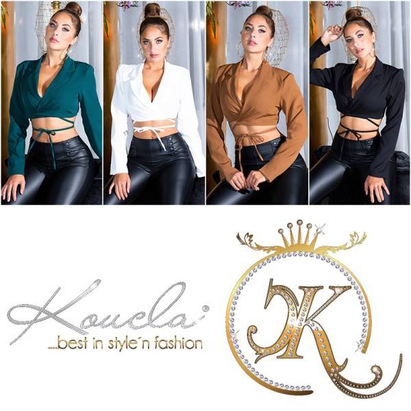 Koucla Sexy Langarm Bolero/ Jäckchen Zum Binden