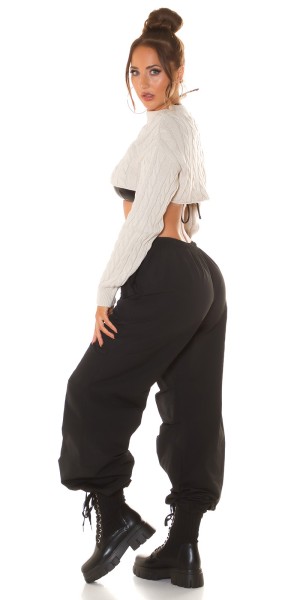 Koucla Sexy Langarm Crop Pullover