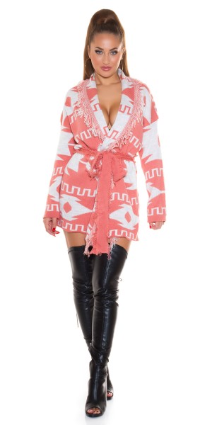 Koucla Sexy Langer Cardigan Mit Franzen