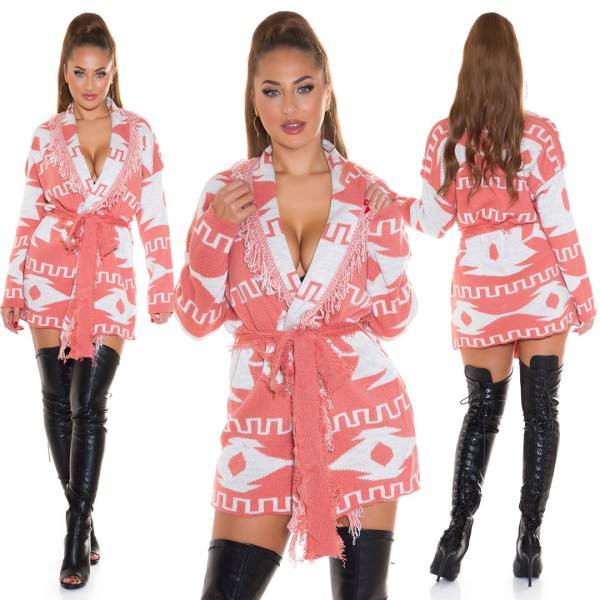 Koucla Sexy Langer Cardigan Mit Franzen
