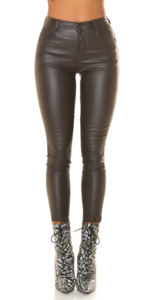 Koucla Sexy Leder Optik Highwaist Hose