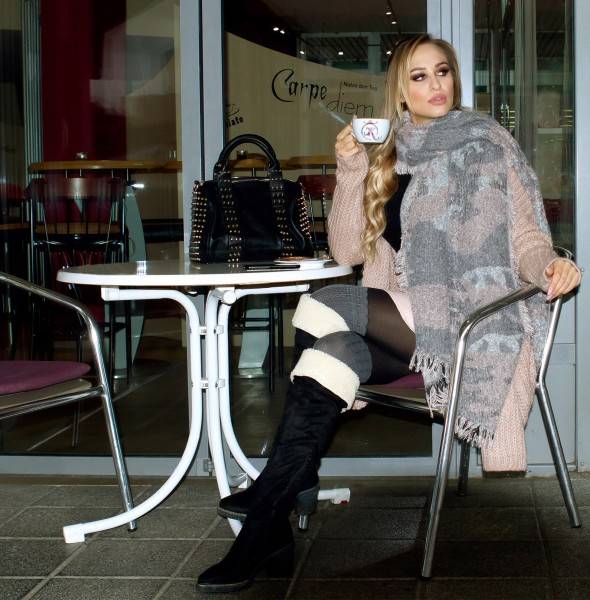 Koucla Sexy Lederlook Faltenminirock