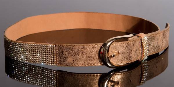 Koucla Sexy Lederlook Gürtel Mit Strass