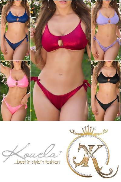 Koucla Sexy Metallic Bikini 2Piece Set