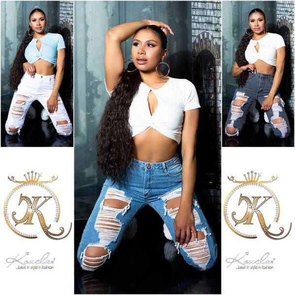 Koucla Sexy Mom Jeans Mega Used Look