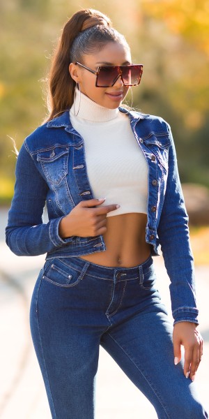 Koucla Sexy Must Have Jeansjacke mit Knöpfen