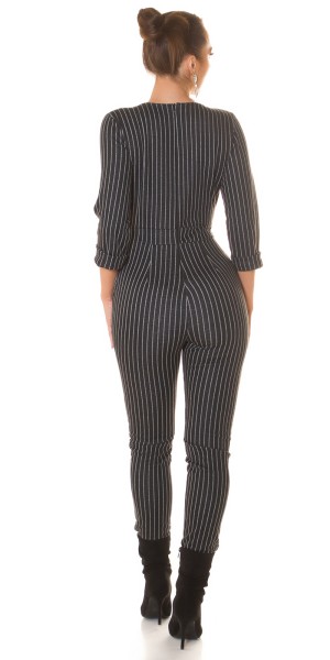 Koucla Sexy Nadelstreifen Business Overall