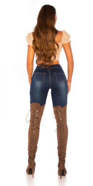 Koucla Sexy Party Lederlook Crop Top