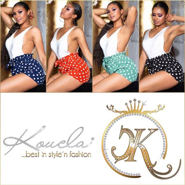 Koucla Sexy Polka Dot Sommer Shorts Mit Taschen
