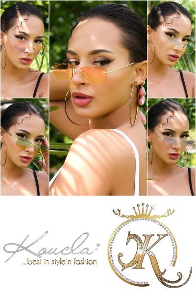 Koucla Sexy Randlose Leicht Getönte Sommer Brille