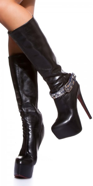 Koucla Sexy Schuhgürtel Mit Strass Und Nieten