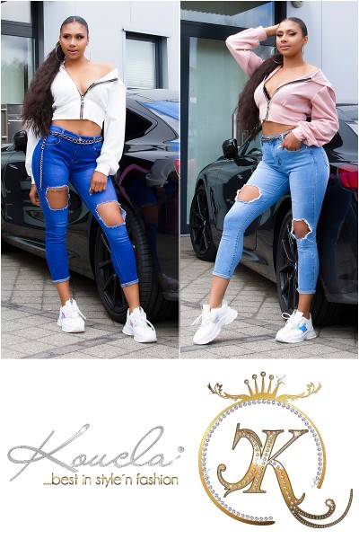 Koucla Sexy Skinny Fit Jeans Mit Cut-Outs
