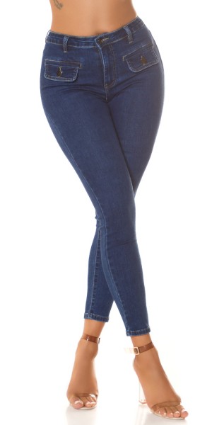 Koucla Sexy Skinny Jeans Mit Aufgesetzten Taschen