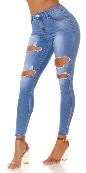 Koucla Sexy Skinny Jeans Mit Rissen