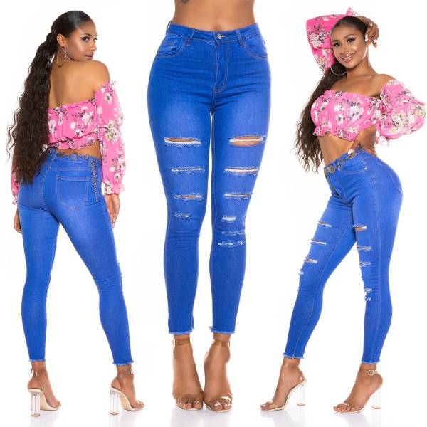 Koucla Sexy Skinny Zerrissene Jeans