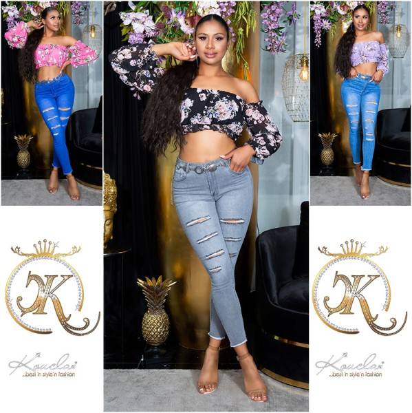 Koucla Sexy Skinny Zerrissene Jeans