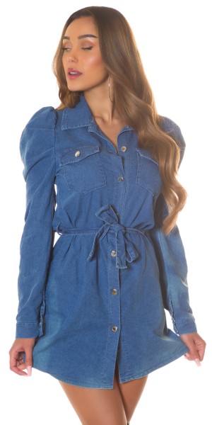 Koucla Sexy Sommer Jeanskleid Mit Gürtel